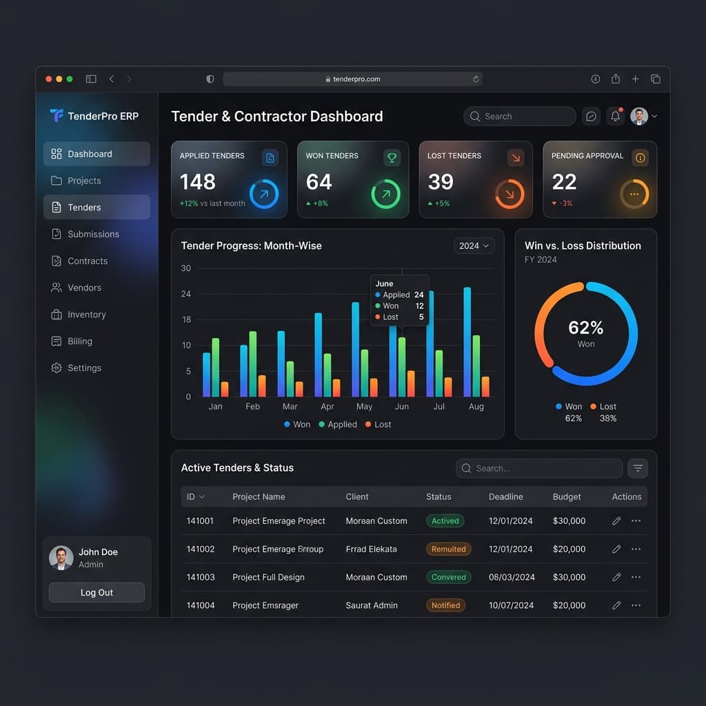 Multi-Firm Construction & Contracting ERP Ecosystem